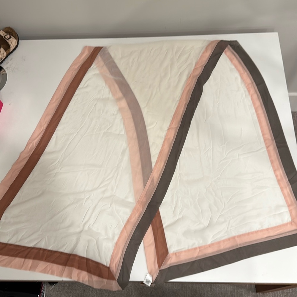 NWT:  Glint semi-sheer large polyester scarf